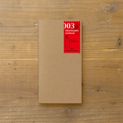 TRAVELER’S notebook Refill - Blank notebook 003