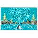 Carte postale Tabineko - La forêt des illuminations -
