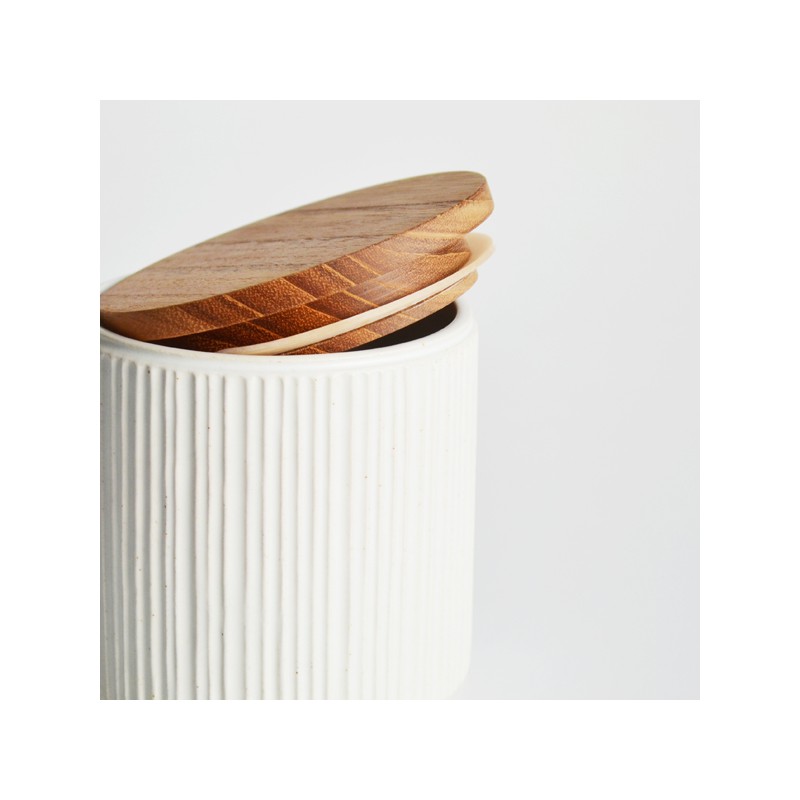 Pot de conservation céramique blanc 1000ml • Simple Crush